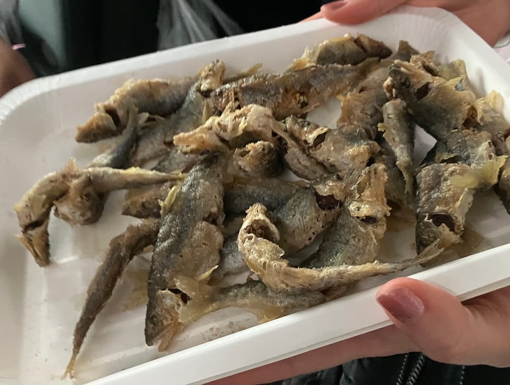 小鮎の唐揚げ